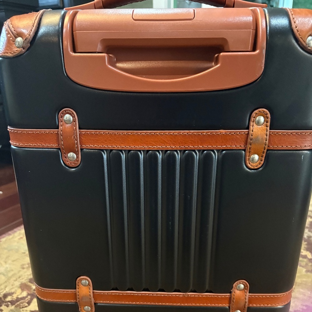 Mark and Graham Leather wrap Carry-on